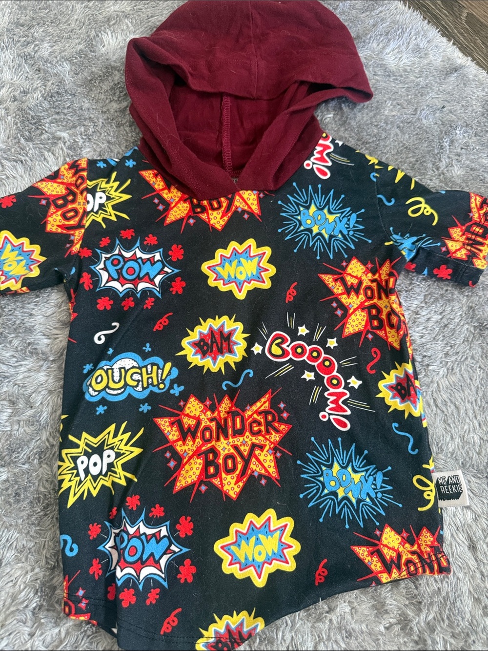 Boys 12/18 Months Me & Reekie “Wonder Boy” “POW” “Bam” Toddler Shirt 👦